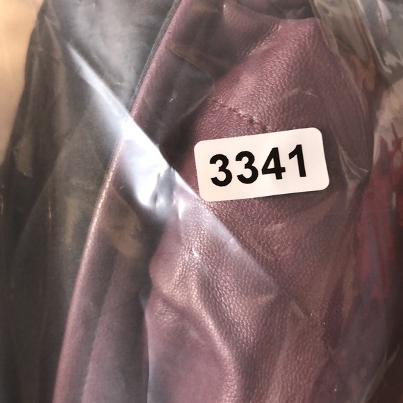 Ashley Park x RTR Voila Dress Vegan Leather Strapless Sheath Mini Purple Size 0 - Picture 13 of 13